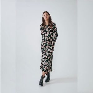 Zara Long Dress with Floral Print